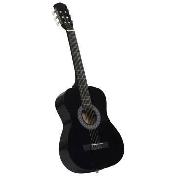 Classical Guitar for Beginner and Kids Black 3/4 36"