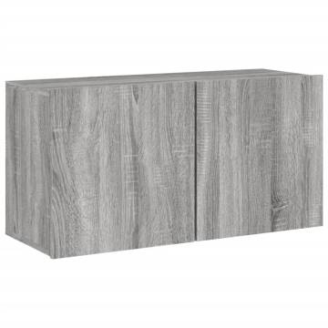 5 Piece TV Wall Units Grey Sonoma Engineered Wood