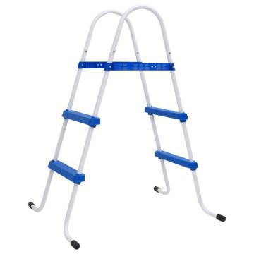 Pool Ladder Blue and White 84 cm Steel