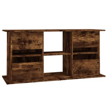 Aquarium Stand Smoked Oak 121x41x58 cm Engineered Wood