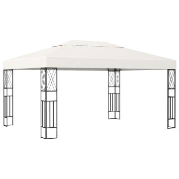 Gazebo 3x4 m Cream Fabric