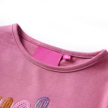 Kids' T-shirt with Long Sleeves Raspberry 128