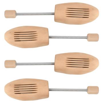 Shoe Trees 2 Pairs EU 35-38 Solid Wood Lotus