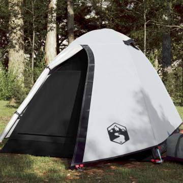 Camping Tent 2-Person White Blackout Fabric Waterproof