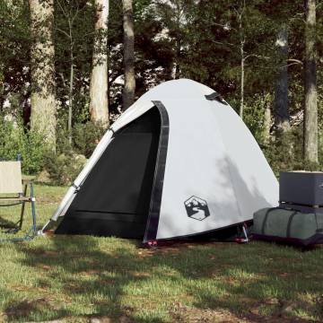 Camping Tent 2-Person White Blackout Fabric Waterproof