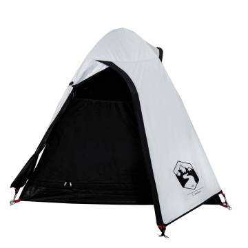 Camping Tent 2-Person White Blackout Fabric Waterproof