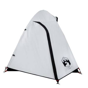 Camping Tent 2-Person White Blackout Fabric Waterproof