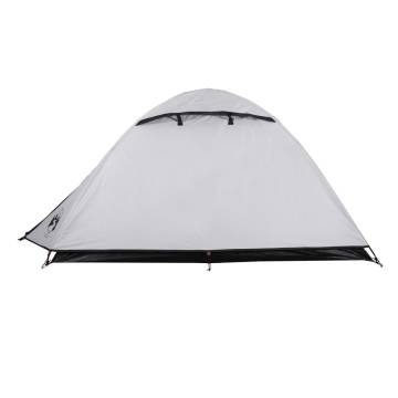 Camping Tent 2-Person White Blackout Fabric Waterproof