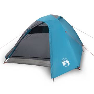 Camping Tent 2-Person Blue Waterproof