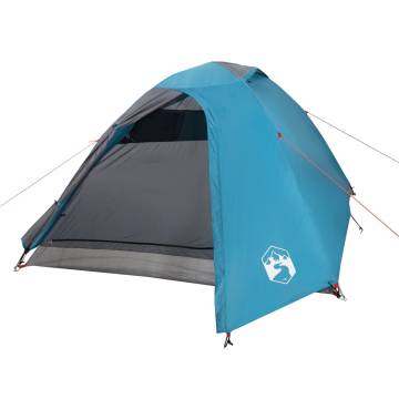 Camping Tent 2-Person Blue Waterproof