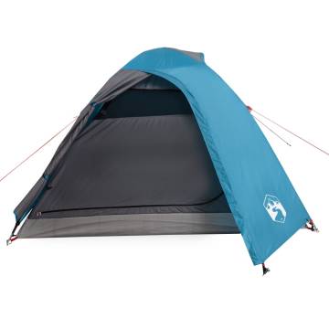 Camping Tent 2-Person Blue Waterproof