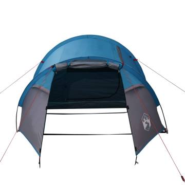 Camping Tent 3-Person Blue Waterproof