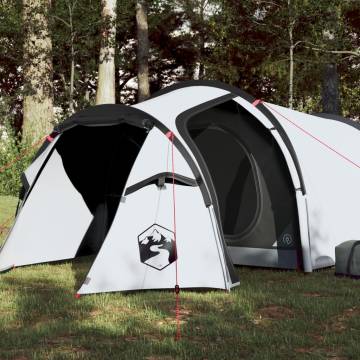 Camping Tent 3-Person White Blackout Fabric Waterproof