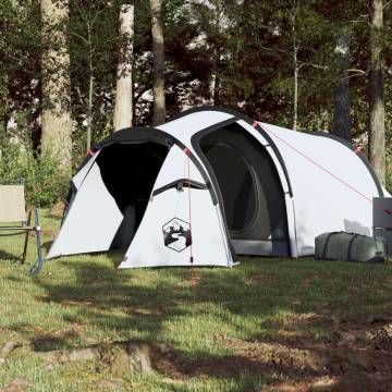 Camping Tent 3-Person White Blackout Fabric Waterproof