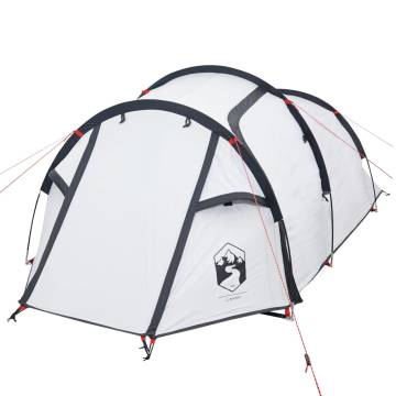 Camping Tent 3-Person White Blackout Fabric Waterproof