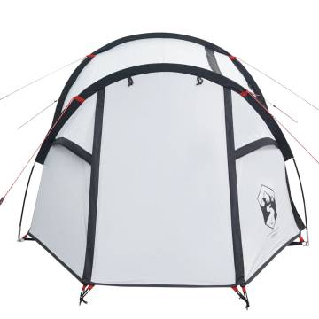 Camping Tent 3-Person White Blackout Fabric Waterproof