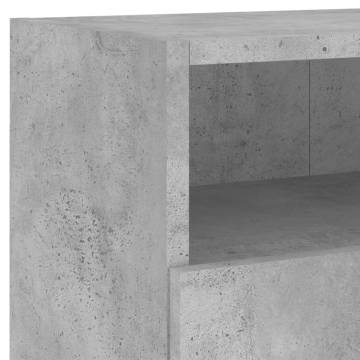 TV Wall Cabinet Concrete Grey 80x30x30 cm Engineered Wood