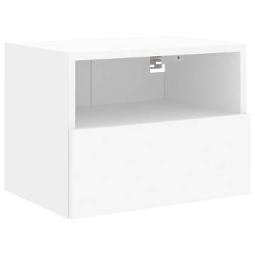 TV Wall Cabinets 2 pcs White 40x30x30 cm Engineered Wood