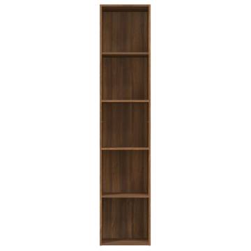 Book Cabinet Brown Oak 40x30x189 cm Engineered Wood