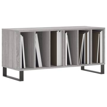 Record Cabinet Grey Sonoma 100x38x48 cm Engineered Wood