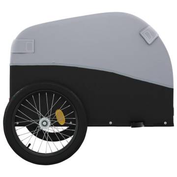 Bike Trailer Black and Grey 30 kg Iron