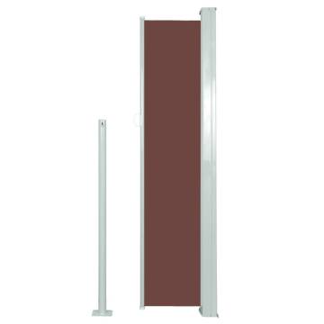 Retractable Side Awning 140 x 300 cm Brown