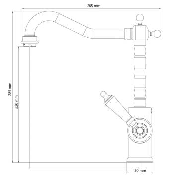 SCHÜTTE Sink Mixer with High Spout OLD STYLE Chrome