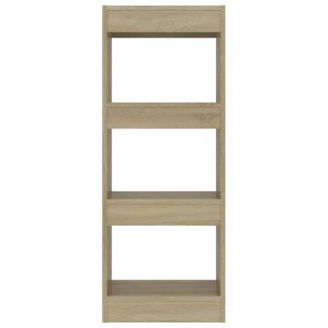 Book Cabinet/Room Divider Sonoma Oak 40x30x103 cm Engineered Wood