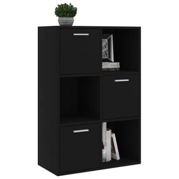 Storage Cabinet Black 60x29.5x90 cm Engineered Wood