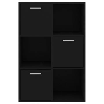 Storage Cabinet Black 60x29.5x90 cm Engineered Wood