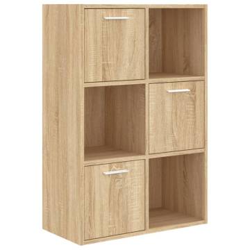 Storage Cabinet Sonoma Oak 60x29.5x90 cm Engineered Wood