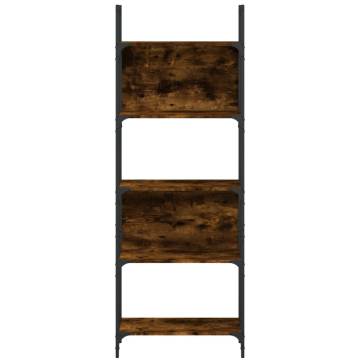 Bookshelf 5-Tier Smoked Oak 60.5x24x166.5 cm Engineered Wood