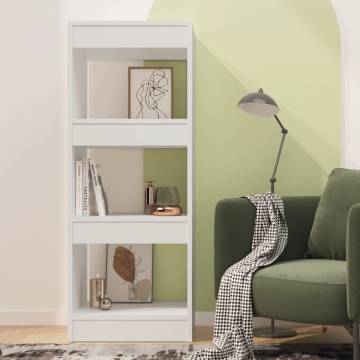 Book Cabinet/Room Divider White 40x30x103 cm Engineered Wood