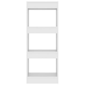 Book Cabinet/Room Divider White 40x30x103 cm Engineered Wood