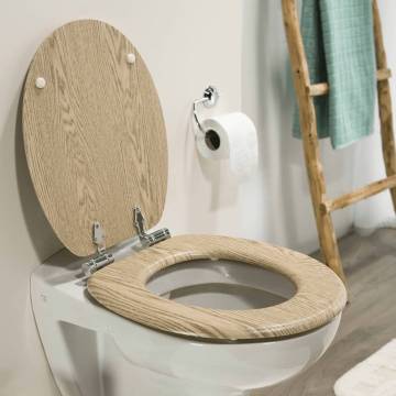 Tiger Soft-Close Toilet Seat Scaffold MDF Brown 252022546