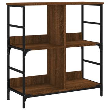 Bookshelf Brown Oak 78.5x33x82 cm Engineered Wood