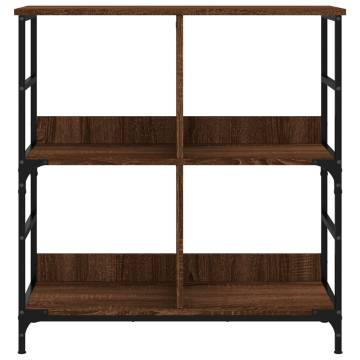 Bookshelf Brown Oak 78.5x33x82 cm Engineered Wood