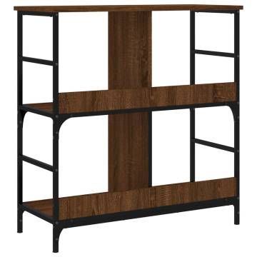 Bookshelf Brown Oak 78.5x33x82 cm Engineered Wood