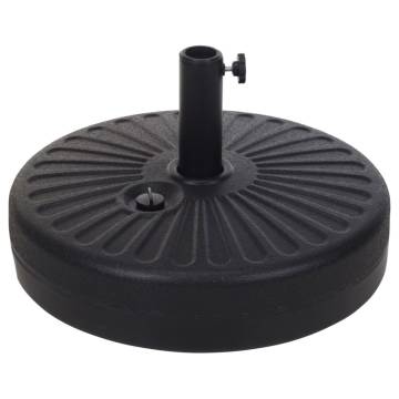 ProGarden Parasol Base 22 Litre 51 cm Black