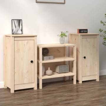 Sideboards 2 pcs 40x35x80 cm Solid Wood Pine