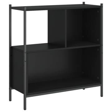 Bookcase Black 72x28x77.5 cm Engineered Wood