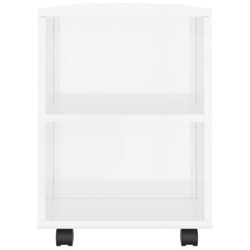 TV Cabinet High Gloss White 102x34.5x43 cm Engineered Wood