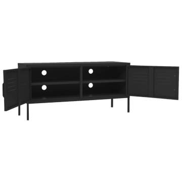 TV Cabinet Black 105x35x50 cm Steel