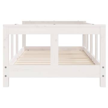 Kids Bed Frame White 70x140 cm Solid Wood Pine