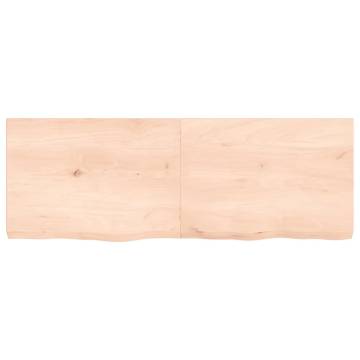 Bathroom Countertop 140x50x(2-6) cm Untreated Solid Wood