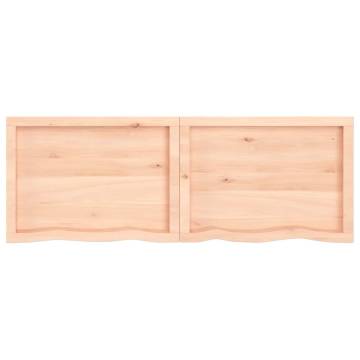 Bathroom Countertop 140x50x(2-6) cm Untreated Solid Wood