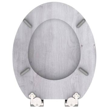 SCHÜTTE Toilet Seat with Soft-Close LIGHT WOOD MDF