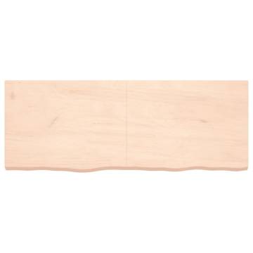 Table Top 160x60x(2-6) cm Untreated Solid Wood Oak