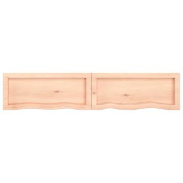 Bathroom Countertop 140x30x(2-4) cm Untreated Solid Wood