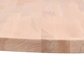 Table Top Ø60x2.5 cm Round Solid Wood Beech